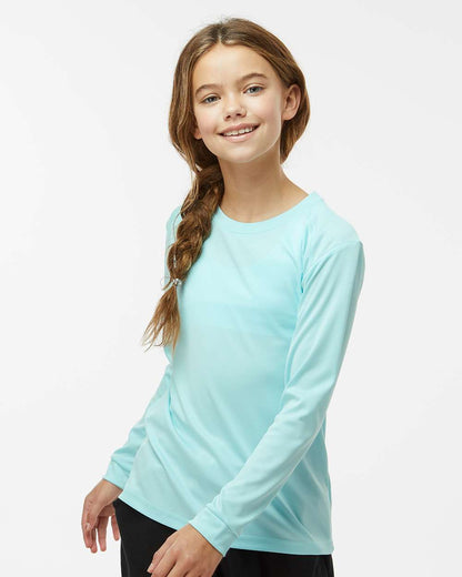 Paragon Youth Long Islander Performance Long Sleeve T-Shirt 218Y #colormdl_Aqua Blue