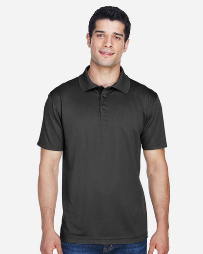 Harriton Men's Polyester Jersey Polo M315 #colormdl_Black