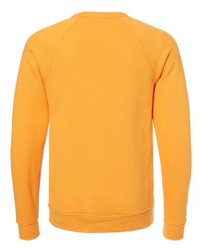 BELLA + CANVAS Sponge Fleece Raglan Crewneck Sweatshirt 3901 #color_Gold