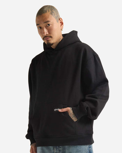 Shaka Wear Men's Essential Super Heavyweight Hooded Sweatshirt SHEHP #colormdl_Black