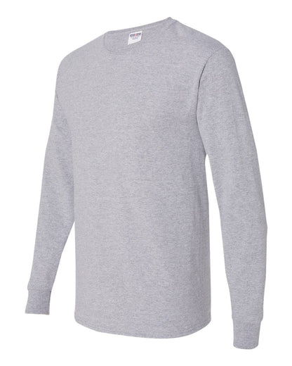 JERZEES Men's Dri-Power® Long Sleeve 50/50 T-Shirt 29LSR #color_Athletic Heather