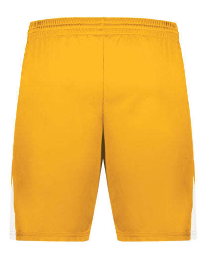 Augusta Sportswear Youth Step-Back Basketball Shorts 1737 #color_Gold/ White