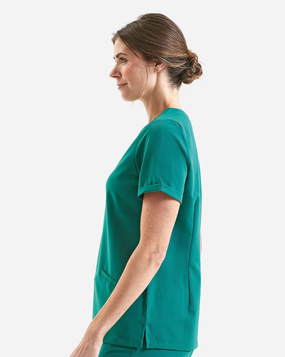 Onna Women's Invincible V-Neck Stretch Scrub Top NN310 #colormdl_Clean Green