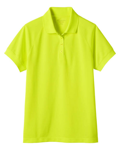 Harriton Women's Charge Snag and Soil Protect Polo M208W #color_Safety Yellow