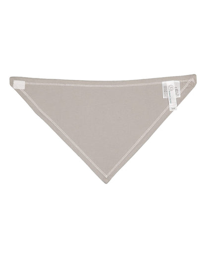 Rabbit Skins Infant Premium Jersey Bandana Bib 1012 #color_Natural/ Titanium