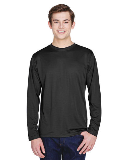 Team 365 Men's Zone Performance Long Sleeve T-Shirt TT11L #colormdl_Black