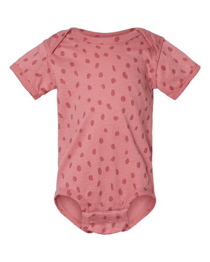 Rabbit Skins Infant Fine Jersey Bodysuit 4424 #color_Mauvelous Spot
