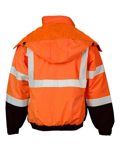 Kishigo Unisex Economy Bomber Jacket JS121-122 #color_Orange