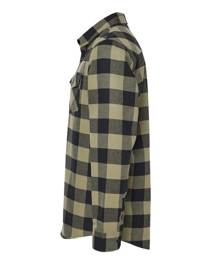 Independent Trading Co. Flannel Shirt EXP50F #color_Olive/ Black