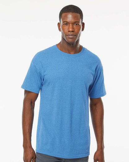 M&O Men's Gold Soft Touch T-Shirt 4800 #colormdl_Heather Turquoise