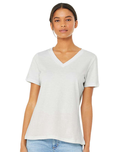 BELLA + CANVAS Women’s Relaxed Jersey V-Neck Tee 6405 #colormdl_Vintage White