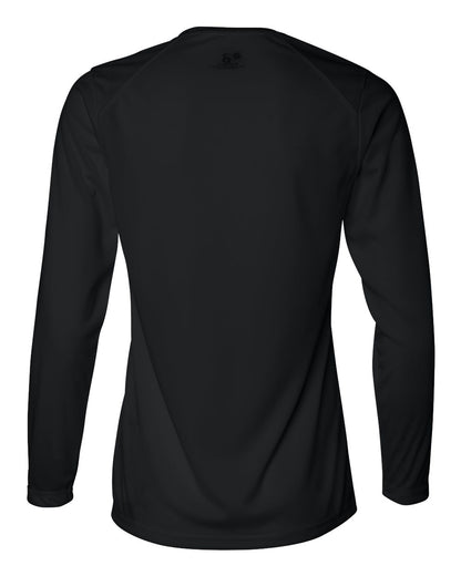 Badger Women's B-Core Long Sleeve T-Shirt 4164 #color_Black