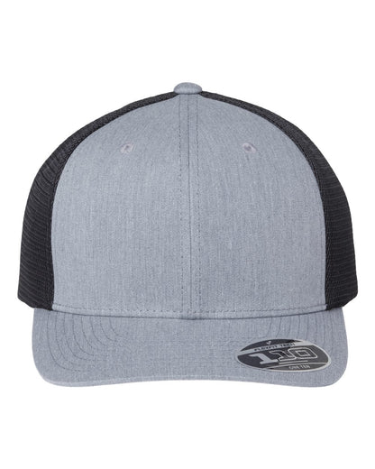 Flexfit 110® Mesh-Back Cap 110M #color_Heather Grey/ Black