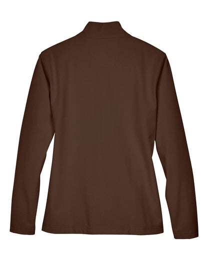 Team 365 Women's Leader Soft Shell Jacket TT80W #color_Sport Dark Brown