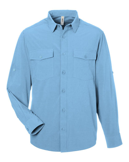 CORE365 Men's Ultra UVP® Marina Shirt CE510L #color_Columbia Blue