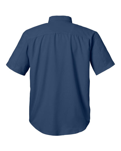 HUK Men's Tide Point Short Sleeve Shirt H150171 #color_Naval Academy