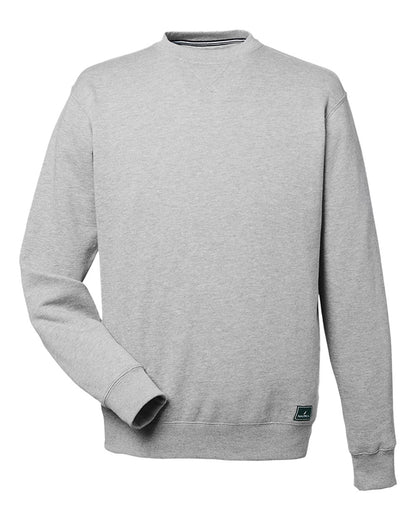Nautica Unisex Anchor Fleece Crewneck Sweatshirt N17175 #color_Oxford Heather