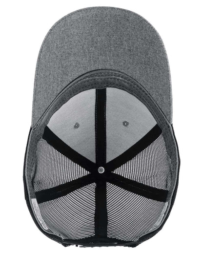 Infinity Her Women's Modern Trucker Cap CHARLIE #color_Heather Grey/ Black