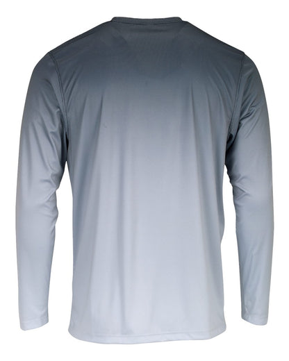 Paragon Unisex Barbados Performance Pin Dot Long Sleeve T-Shirt 225 #color_Black/ Light Charcoal
