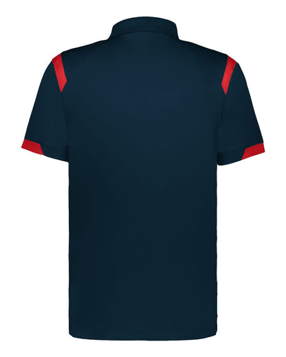 Badger Men's On the Rise Polo 3350 #color_Navy/ Red