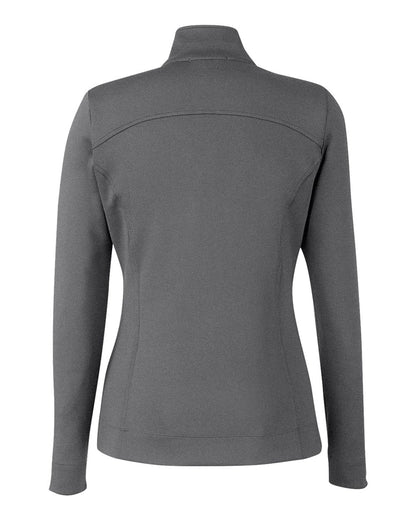 Fairway & Greene Women's Wells Tech Quarter-Zip Pullover F12250 #color_Dark Shadow Grey Heather