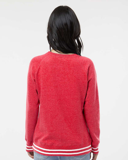 J. America Women’s Relay Crewneck Sweatshirt 8652 #colormdl_Red
