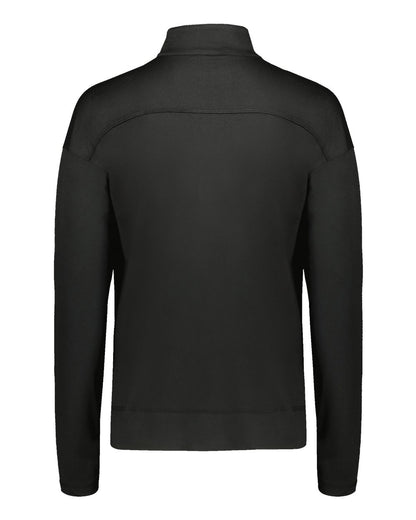 Holloway Women's Eco Revive™ Ventura Soft Knit Quarter-Zip Pullover 223753 #color_Black