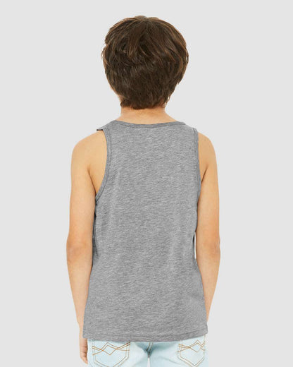 BELLA + CANVAS Youth Heather CVC Tank 3480YCVC #colormdl_Athletic Heather