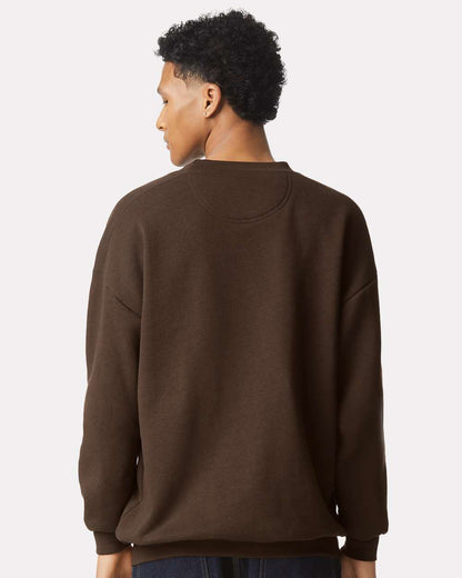 American Apparel ReFlex Fleece Crewneck Sweatshirt RF496 #colormdl_Brown