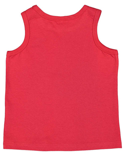 Rabbit Skins Toddler Fine Jersey Tank 3323 #color_Red