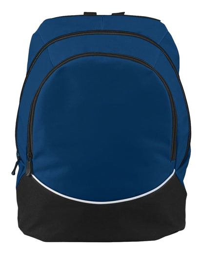 Augusta Sportswear Tri-Color Backpack 1915 #color_Navy/ Black/ White