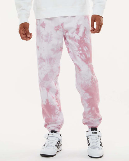 Dyenomite Dream Tie-Dyed Sweatpants 973VR #colormdl_Rose Crystal