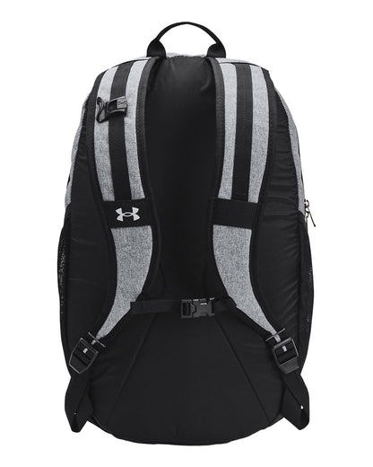 Under Armour Hustle 5.0 Team Laptop Backpack 1364182 #color_Pitch Grey/ Medium Heather