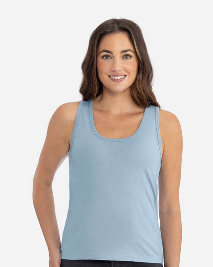 Next Level Women's Cotton Tank 3933 #colormdl_Stonewash Denim