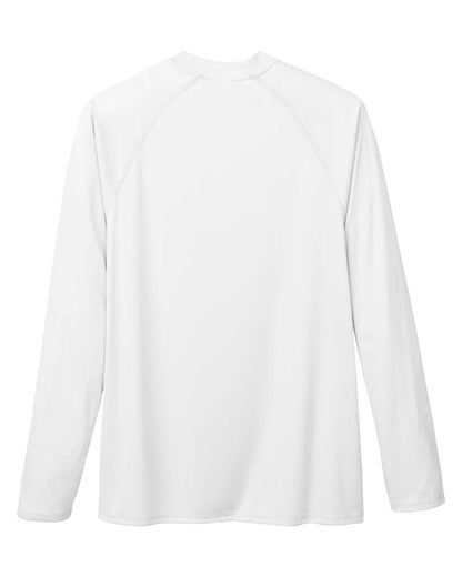 CORE365 Unisex Ultra UVP™ Marina Raglan Long Sleeve T-Shirt CE110 #color_White