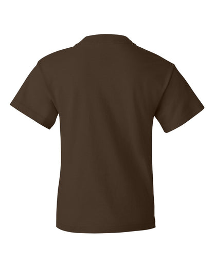 Fruit of the Loom HD Cotton Youth Short Sleeve T-Shirt 3930BR #color_Chocolate