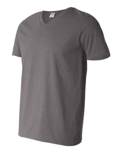 Gildan Unisex Softstyle® V-Neck T-Shirt 64V00 #color_Charcoal