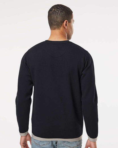 LAT Unisex The Statement Fleece Crewneck Sweatshirt 6789 #colormdl_Black/ Titanium