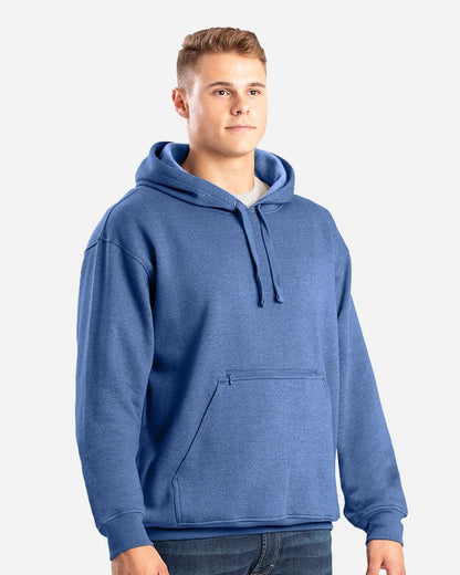 Berne Apparel Men's Heritage Zip Pocket Hooded Sweatshirt SP418 #colormdl_Dusted Navy