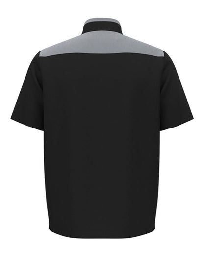 Under Armour Men's Motivate 3.0 Short Sleeve Half-Zip 1389612 #color_Black/ Mod Grey/ White