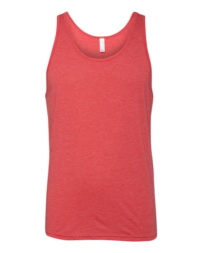 BELLA + CANVAS Triblend Tank 3484 #color_Red Triblend