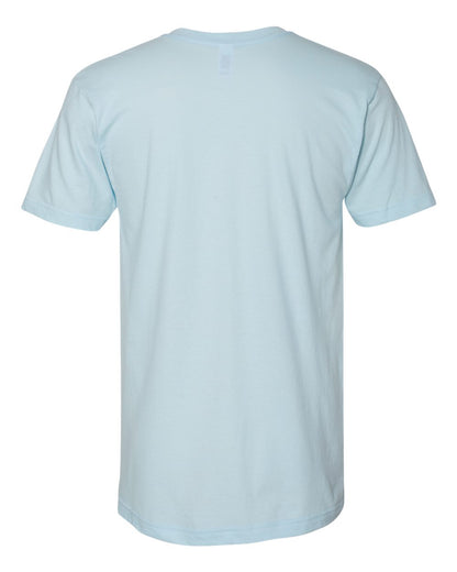 American Apparel Unisex Fine Jersey V-Neck Tee 2456W #color_Light Blue
