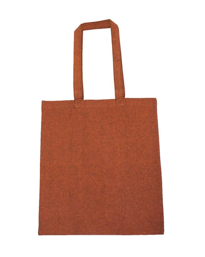 Liberty Bags Lightweight Recycled Canvas Tote Bag with Extended Handle 8505R #color_Heather Rust Orange