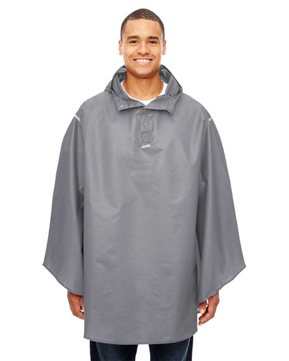 Team 365 Unisex Zone Protect Packable Poncho TT71 #colormdl_Sport Graphite