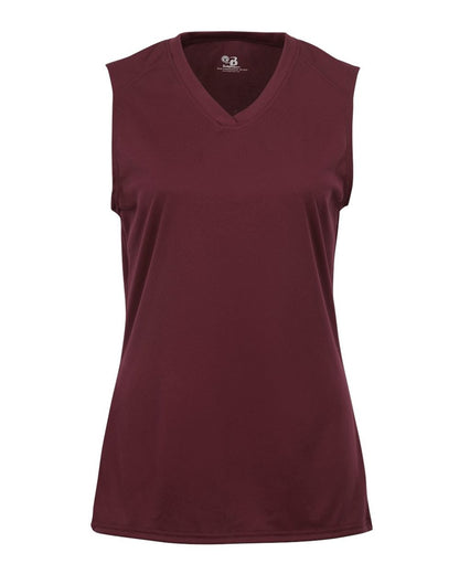 Badger Girls' B-Core Sleeveless T-Shirt 2163 #color_Maroon