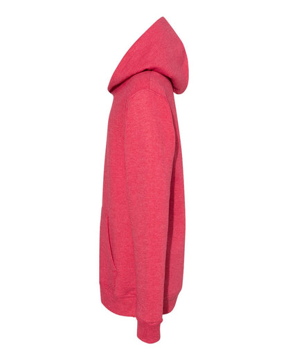 Hanes Youth EcoSmart® Hooded Sweatshirt P473 #color_Heather Red