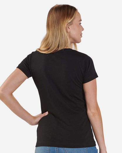 Boxercraft Women's V-Neck T-Shirt BW2201 #color_Black