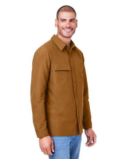 Harriton Unisex Flex Twill Overshirt M72 #colormdl_Duck Brown