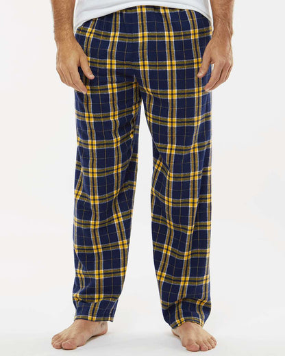 Boxercraft Harley Flannel Pants BM6624 #colormdl_Navy/ Gold