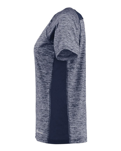 Holloway Women's Electrify CoolCore® V-Neck T-Shirt 222771 #color_Navy Heather
